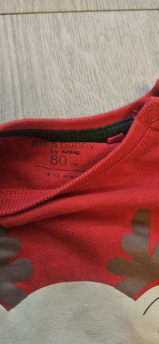 Świąteczna paczka ubrań 10szt r.80