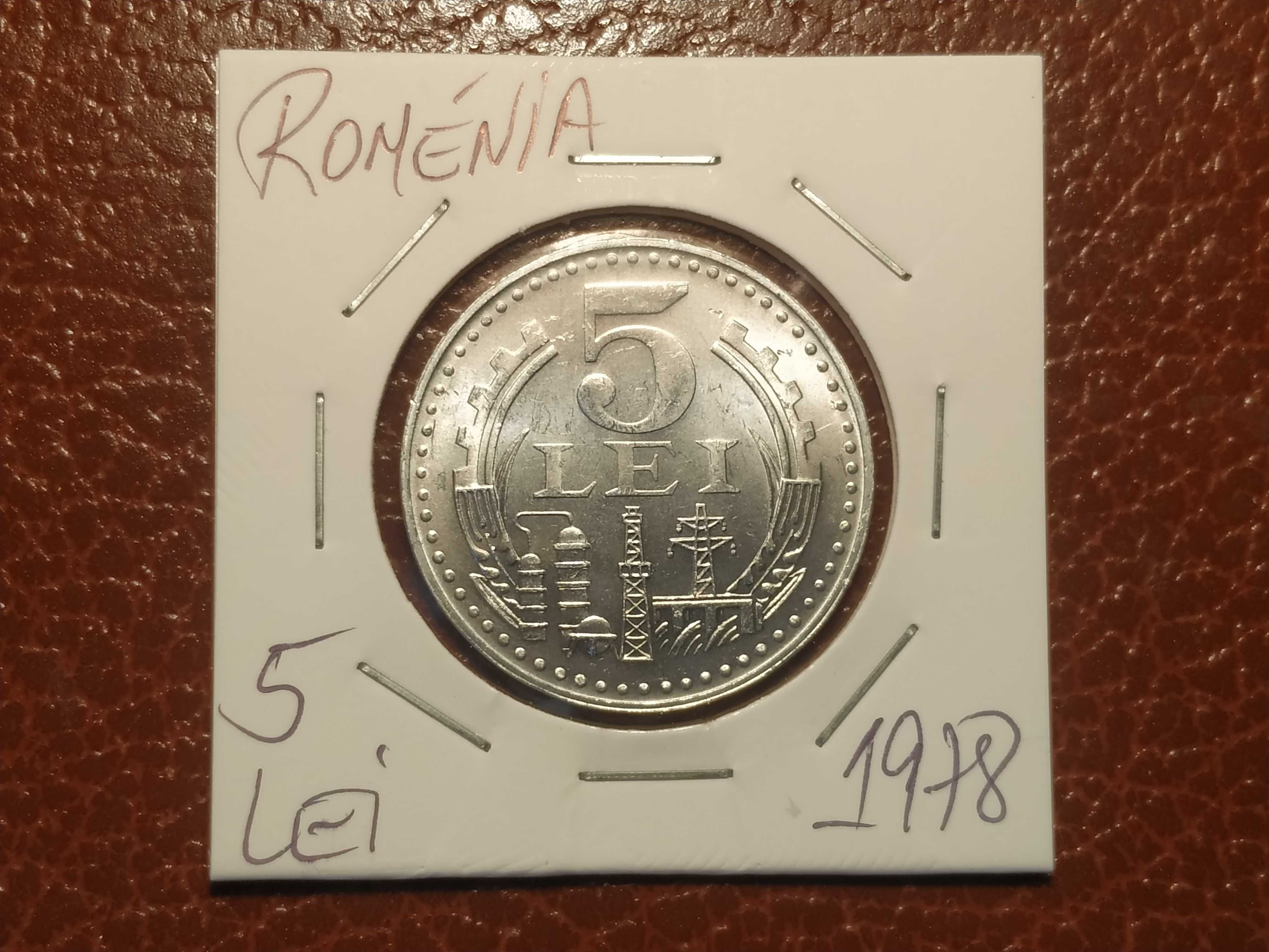 39 Roménia - moeda de 5 lei de 1978