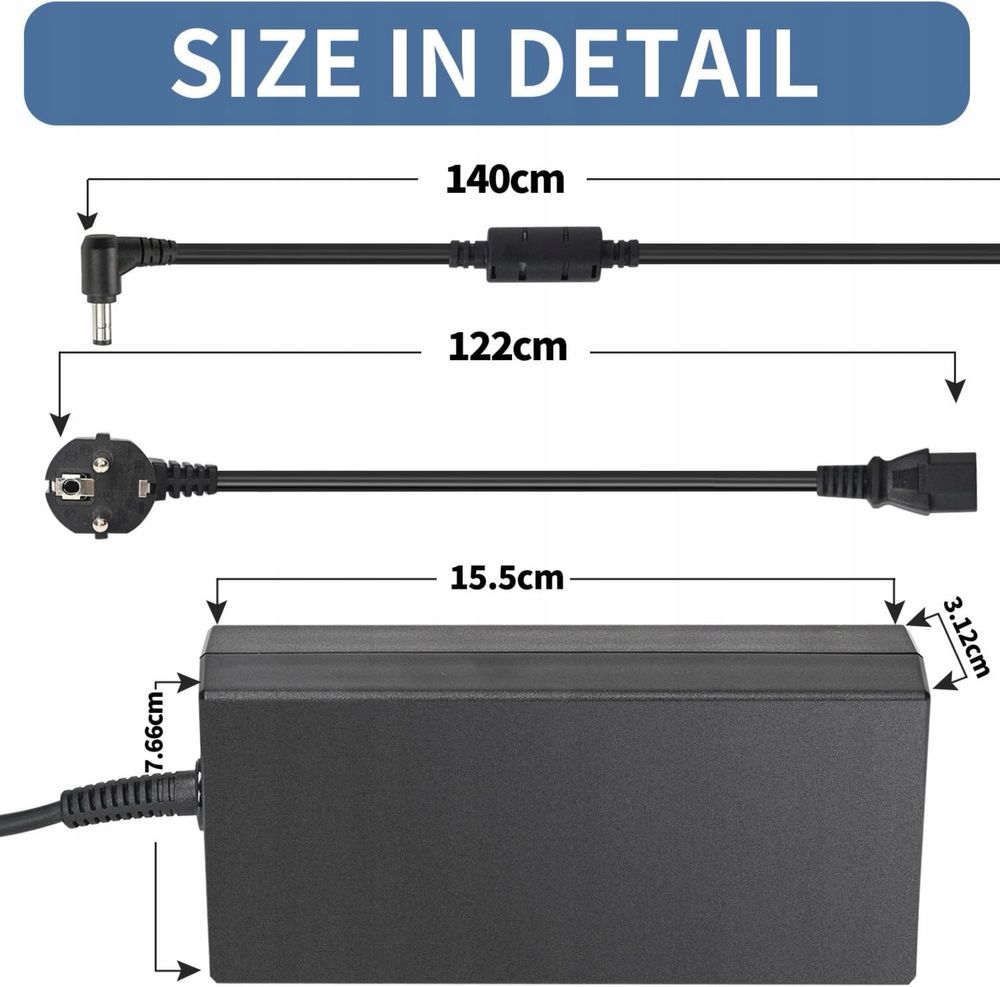 Zasilacz 5.5mm do laptopa 230W 19,5V 11,8A do MSI