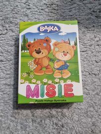 Nowe puzzle małego bystrzaka Misie,16 elementów, firmy Bajka