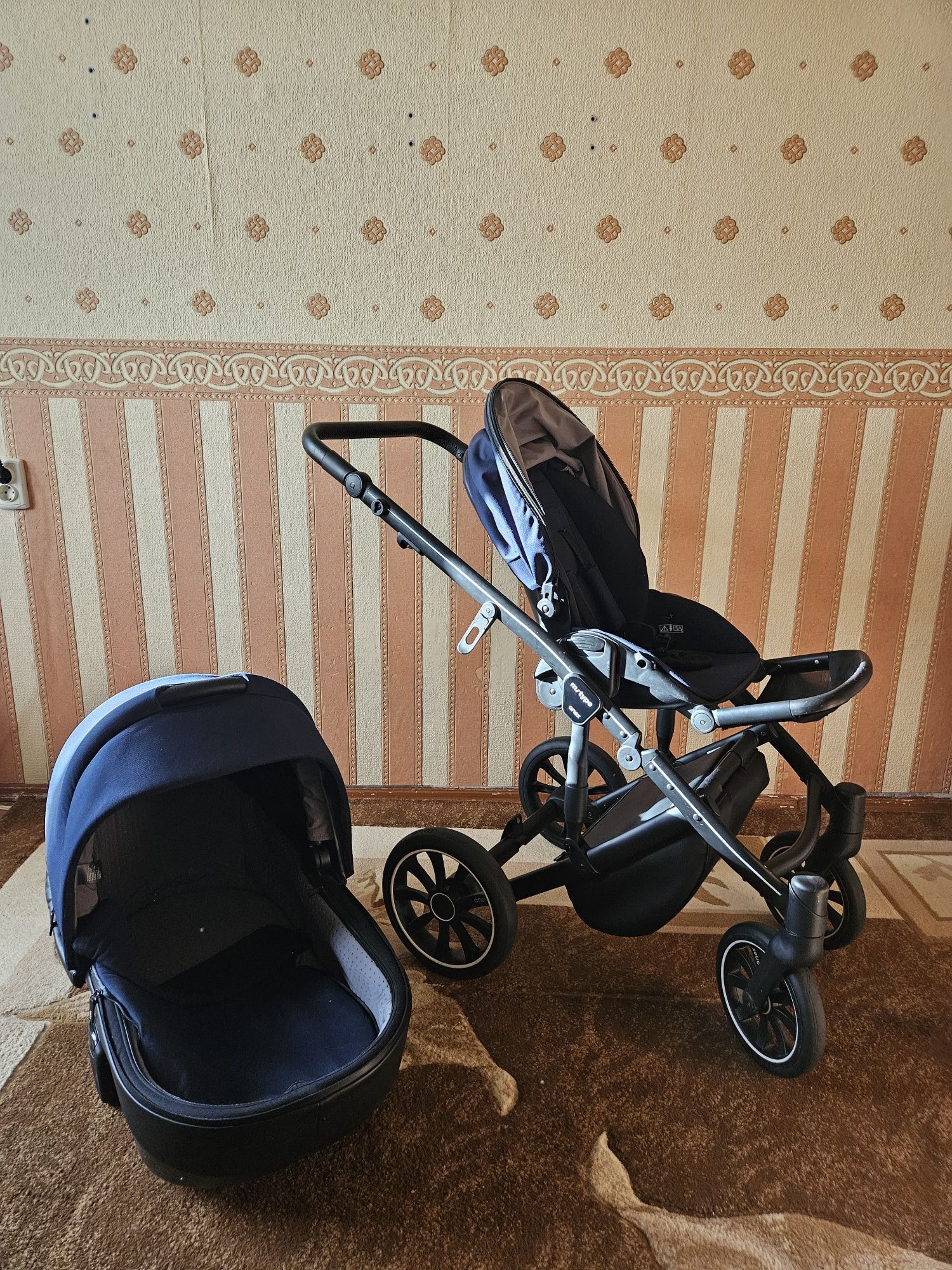 Коляска Anex m/type 2 в 1 splash/new синя
