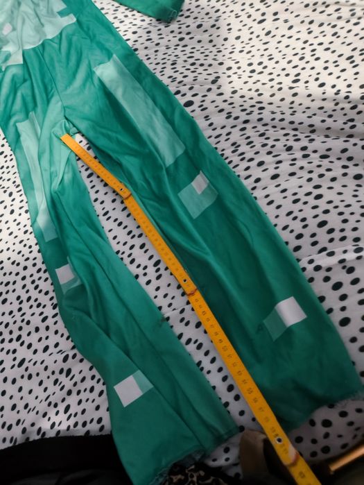 Kostium strój przebranie bal Minecraft creeper diamentowa zbroja 140