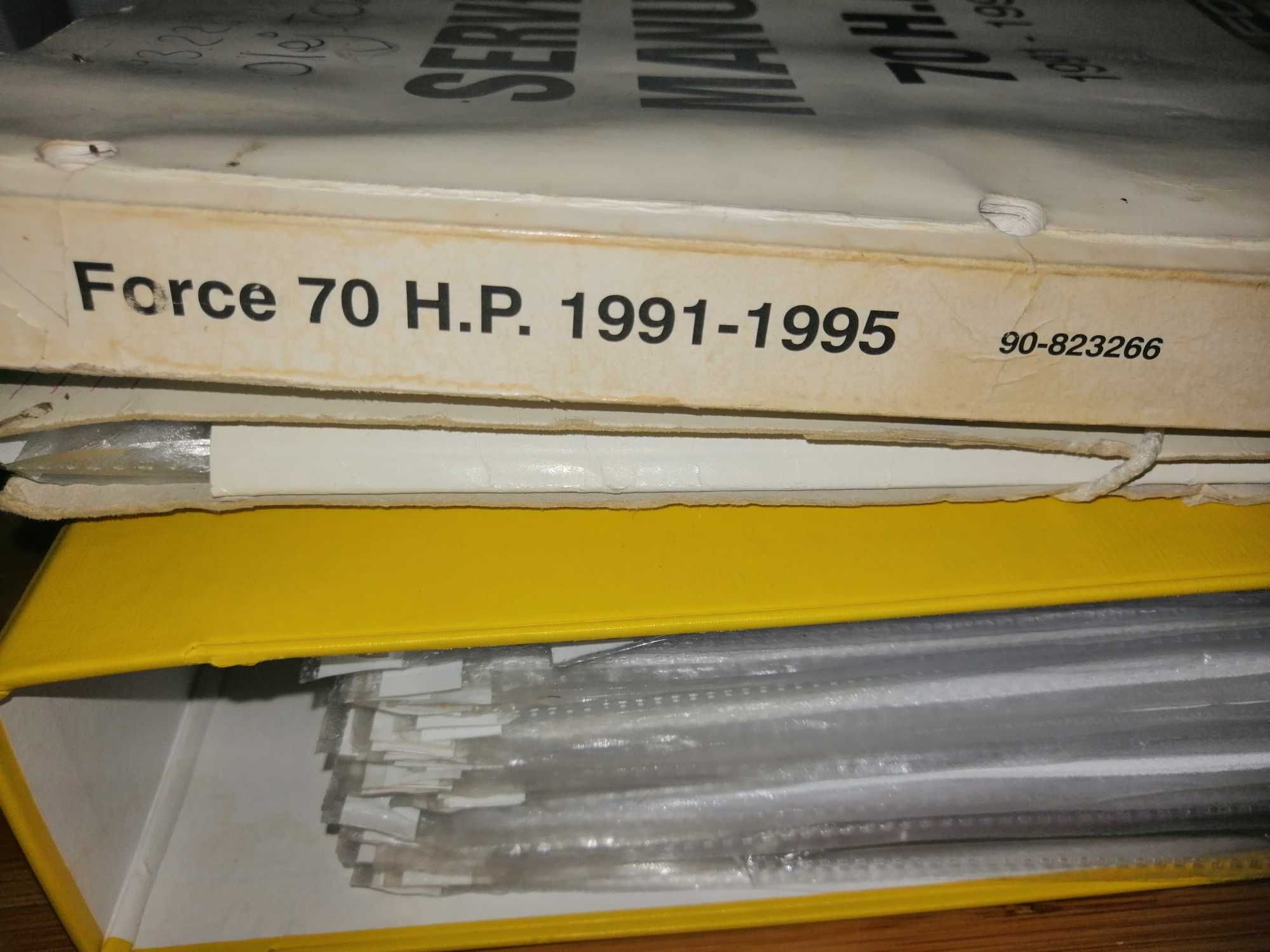 Książka serwisowa Service Manual Force 70KM 1991 -1995 Naprawy Mercury