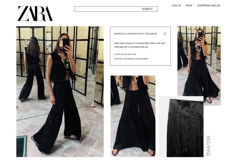 Штани пліссе zara xs