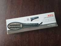 Nowa Prostownica szczotka do prostowania włosów AEG