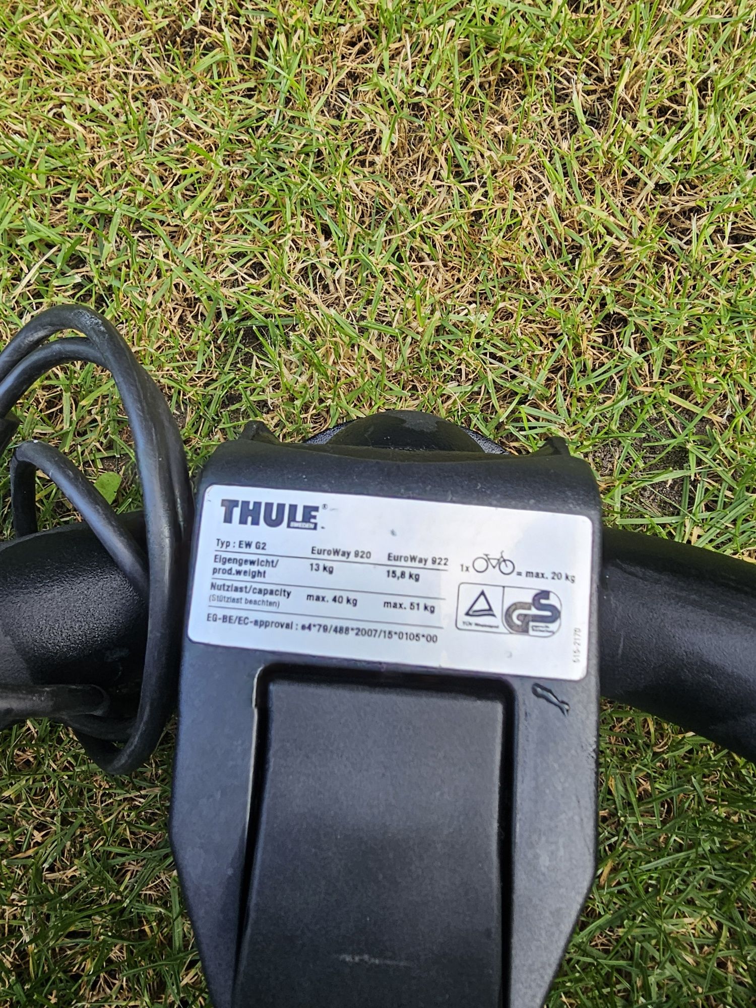Bagażnik Thule EuroWay 920 G2 EW g2 platforma na 2 rowery Thule