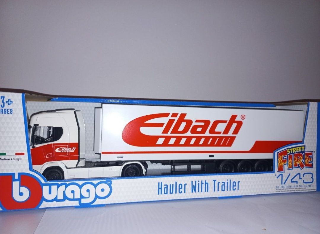 Bburago tir Scania Eibach, skala 1:43