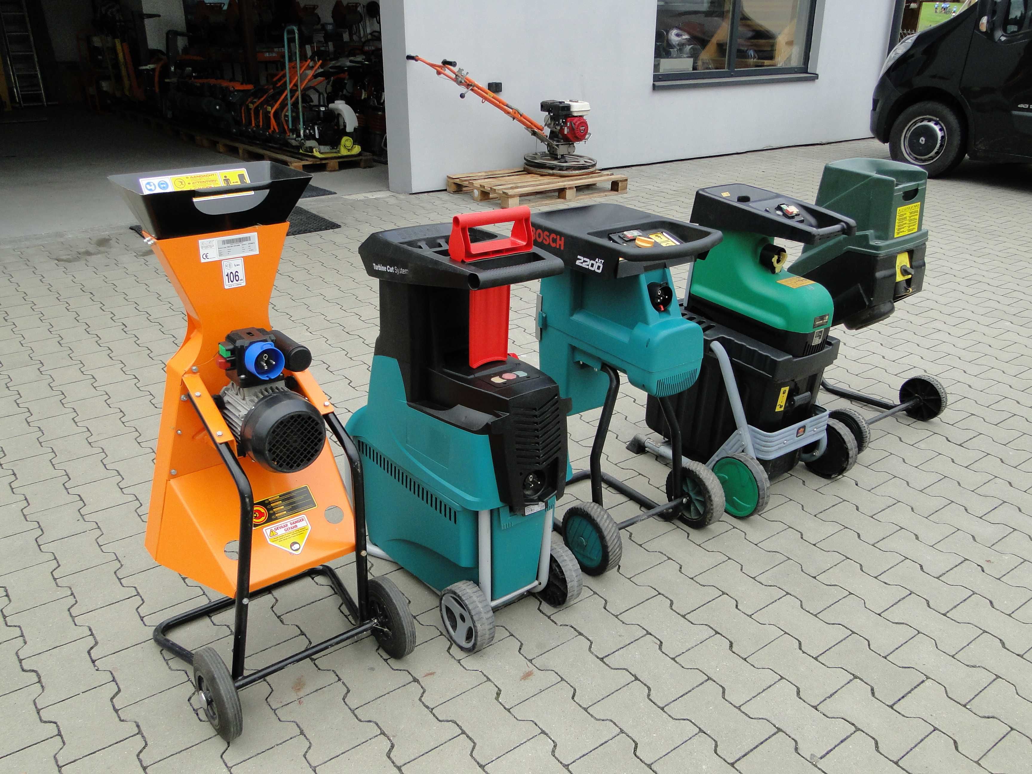 Rozdrabniacz do gałęzi rębak BOSCH ELIET VIKING STIHL CRAFT Germany