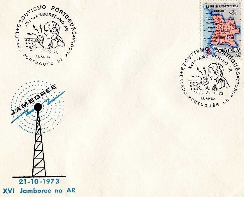 Angola - 1973out21 = XVI Jamboree no ar - Luanda