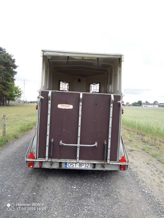 Przyczepa do przewozu koni i zwierząt