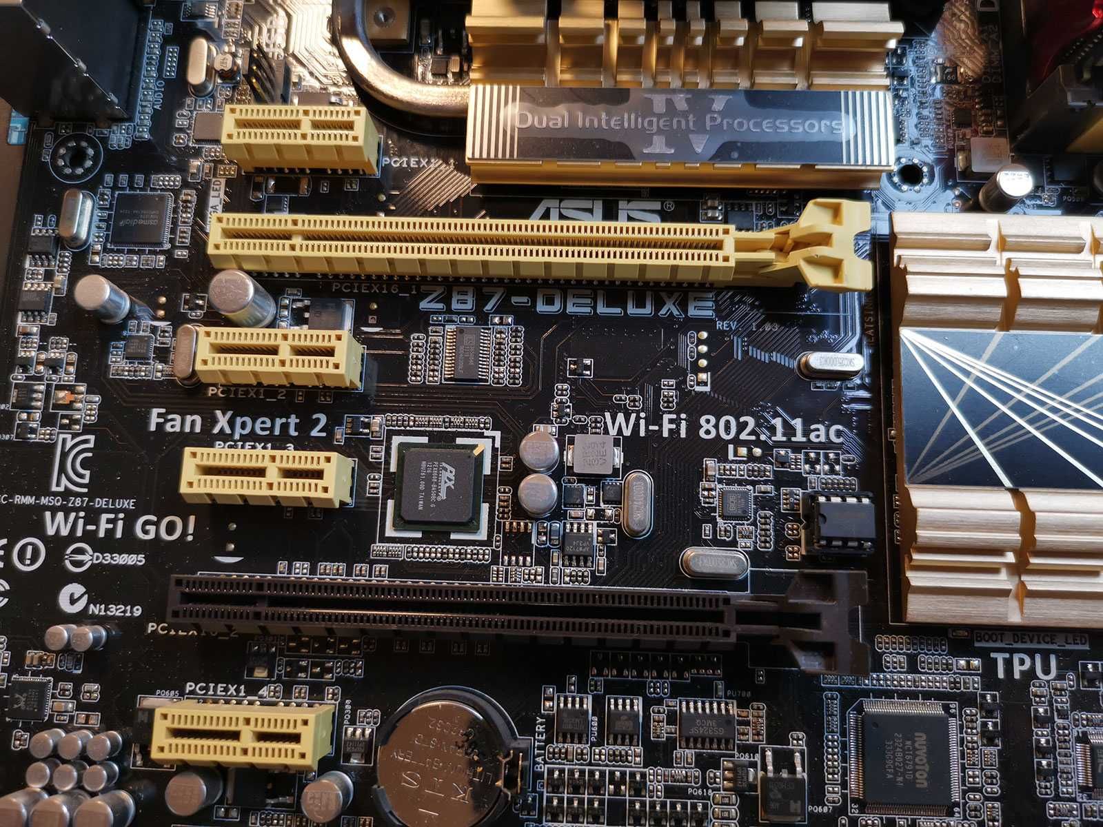 Asus Z87-DELUXE WiFi, Intel i5-4570, 16GB RAM - topowa płyta
