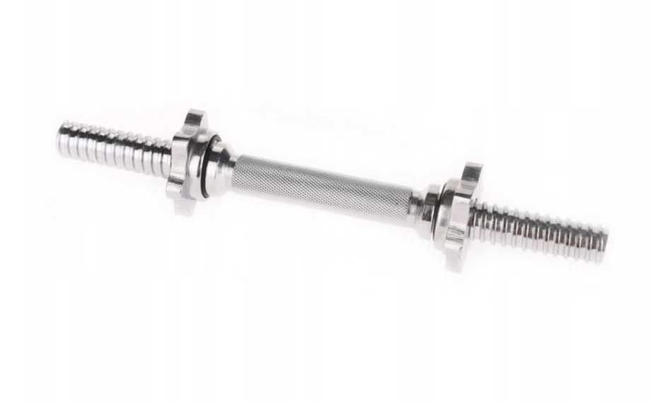 Gryf krótki z zaciskami 36cm 28mm gryfik sztangielka ZESTAW 2 sztuki