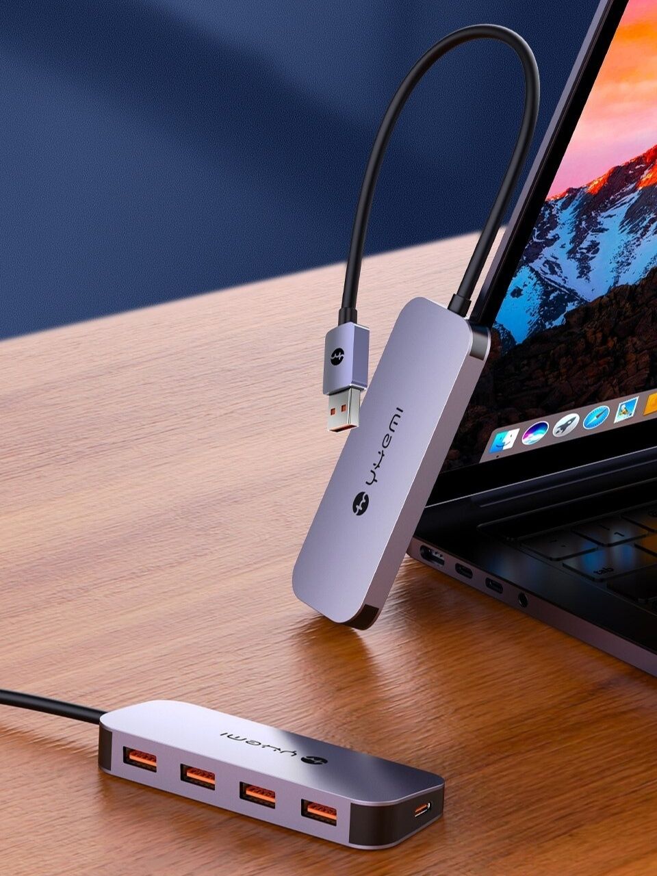 Премиум качество юсб 3.0 Хаб 4 порта USB +тайп си металлический корпус