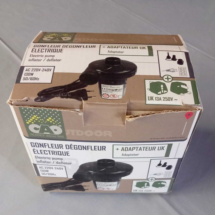 Bomba de aire hinflado eléctrica