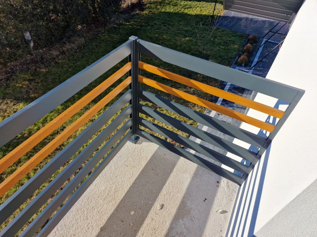 PROMOCJA!!!Balkon francuski balustrady panelowe aluminiowe inox szkło