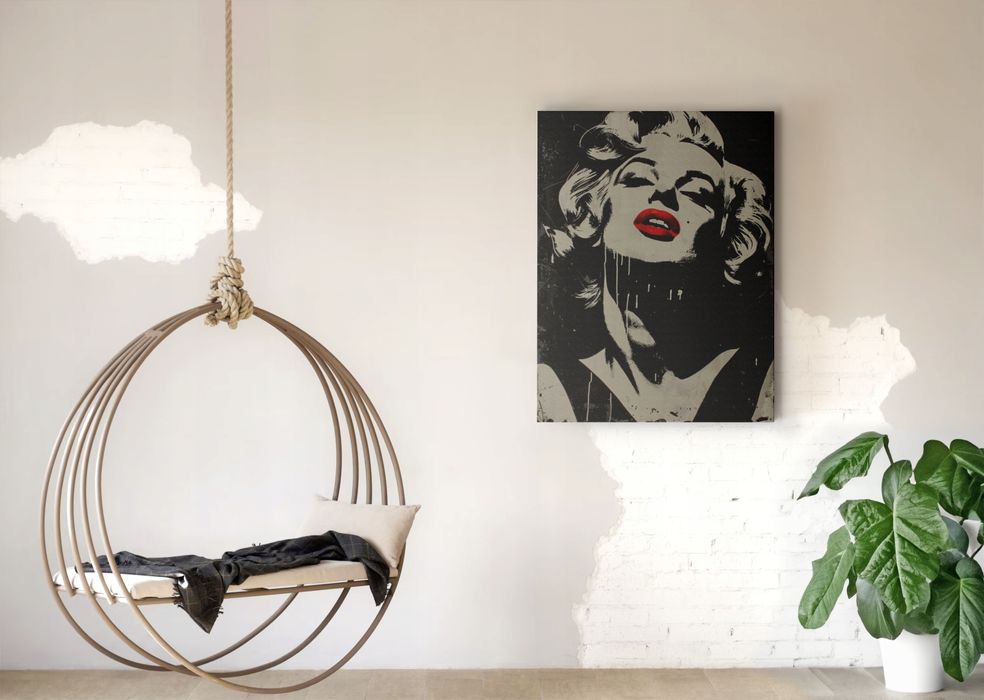 Obraz na płótnie Marilyn Monroe 60x80 cm - Pop-Art do salonu