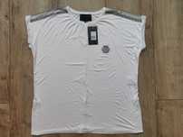Нарядная кофта/футболка Philipp Plein (Turkey) р. 52 белая. стразы