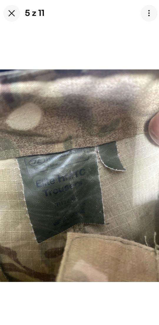 Spodnie na ryby lub do lasu Highlander HMTC Multicam  106cm w pasie