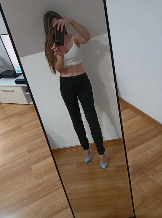 Spodnie damskie dżinsowe jeans rurki m l