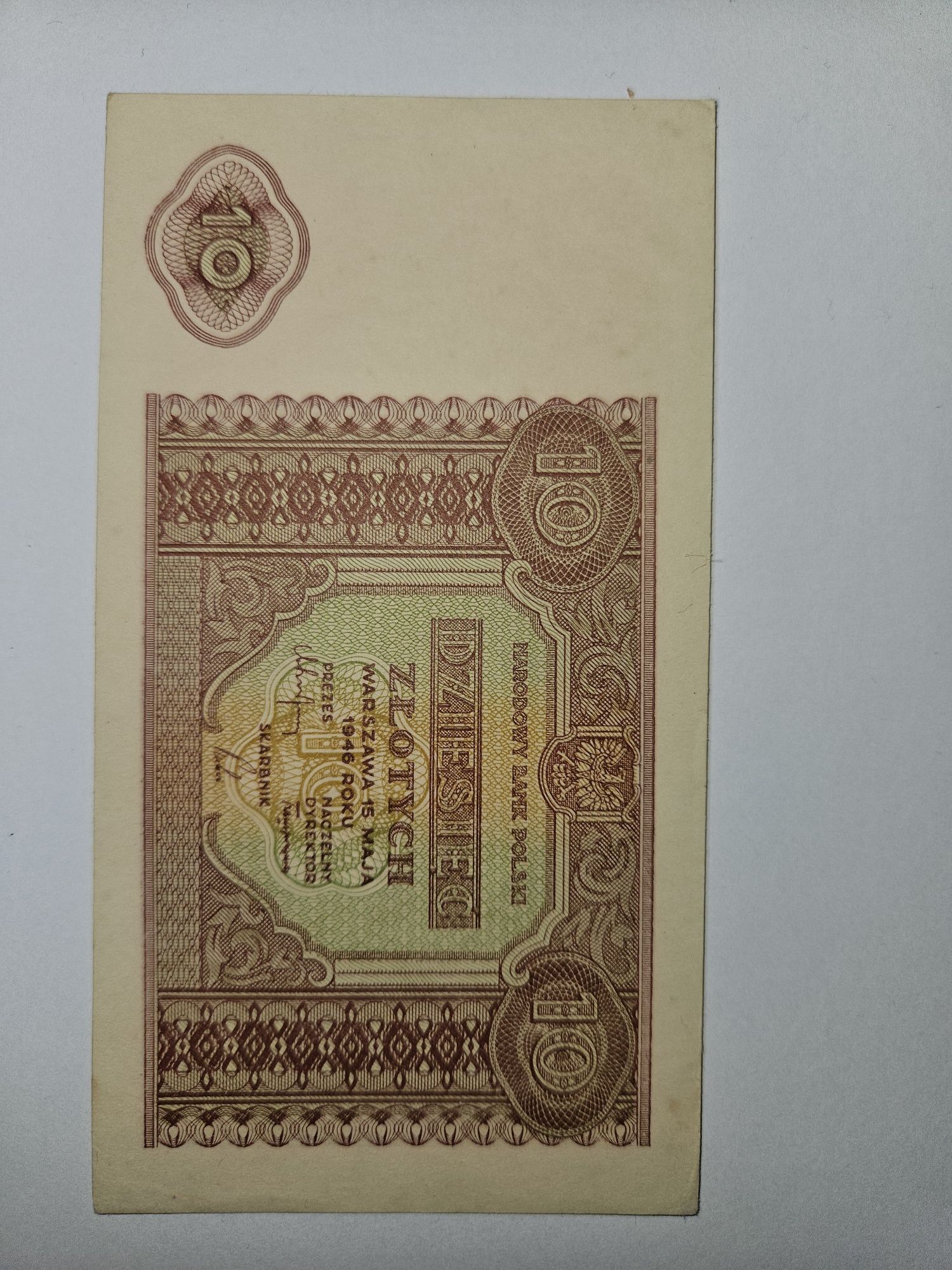 10zł 1946r stary banknot Warszawa