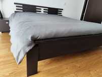 Conjunto Cama Casal completo c/estrado + colchão & 2 mesinhas