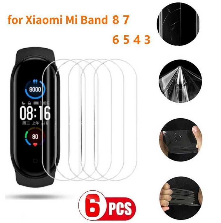Гідрогелева плівка годинник-3шт\6шт Apple Watch  Mi Band всі моделі‼️