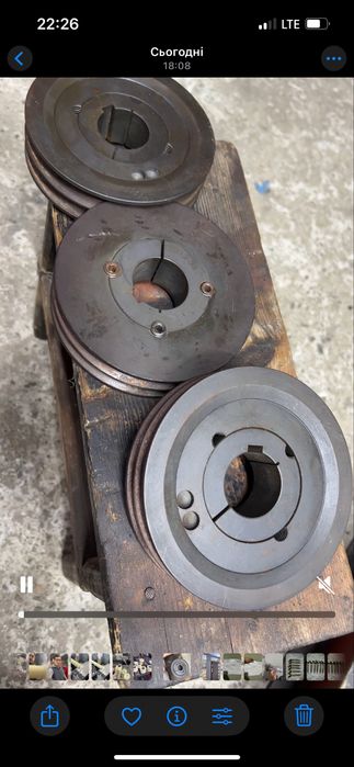 Шкив 140мм провіль А.. внутрішній 38мм