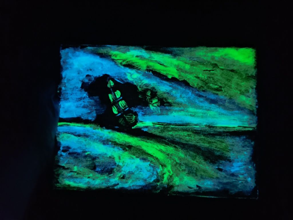 Obraz fluorestencyjny Mały Książę z lisem