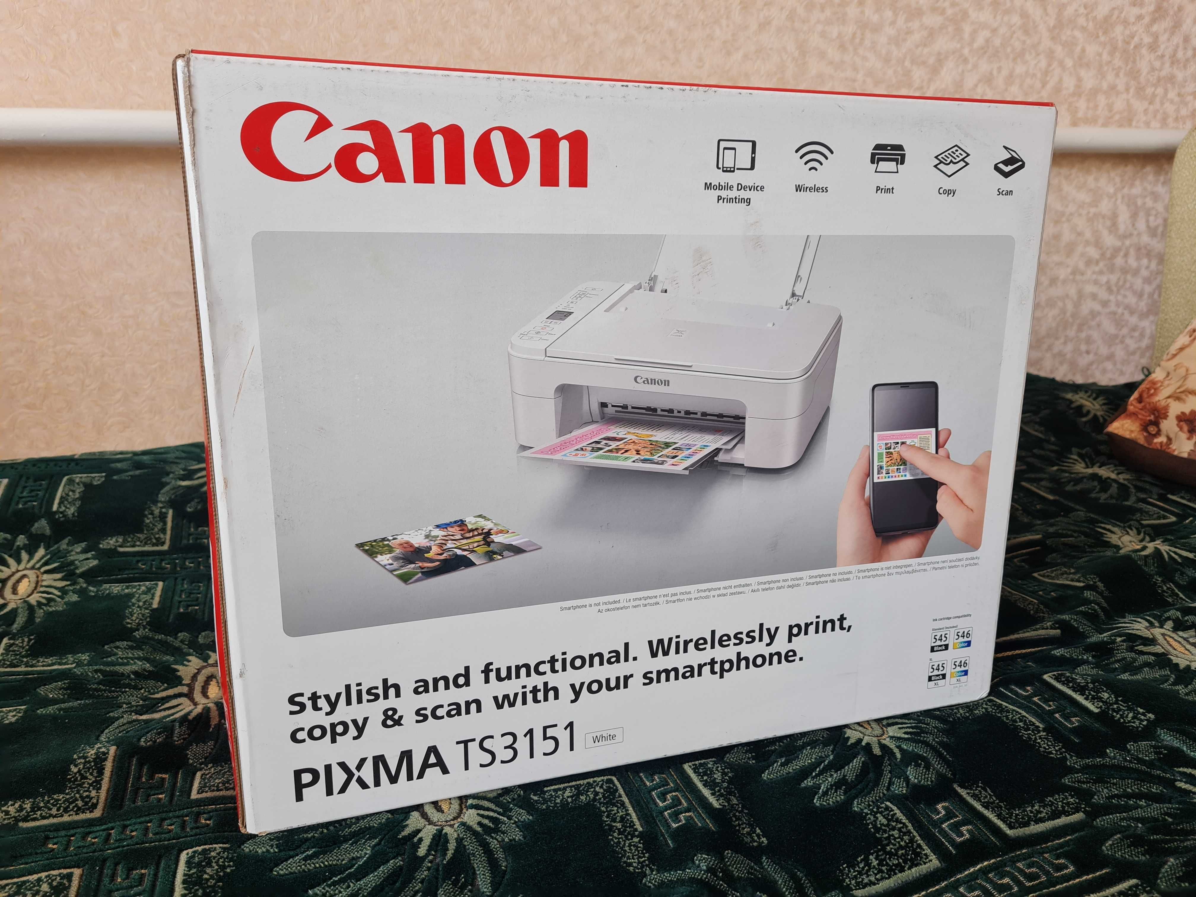 МФУ Canon PIXMA TS3151 wi-fi принтер сканер ксерокс БФп