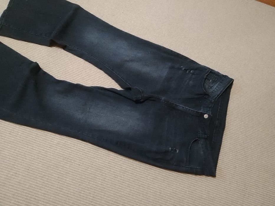 Чёрные клеш джинсы с офигенным фитом Zara flared type bootcut custom