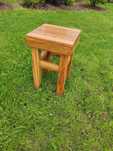 Taboret dębowy solidny