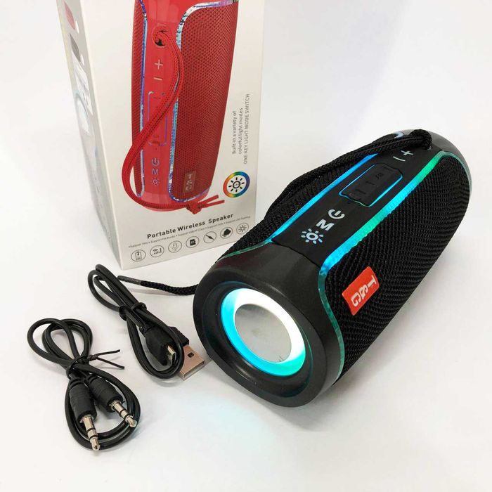 Портативна колонка Bluetooth з LED підсвічуванням TG288, акумуляторна