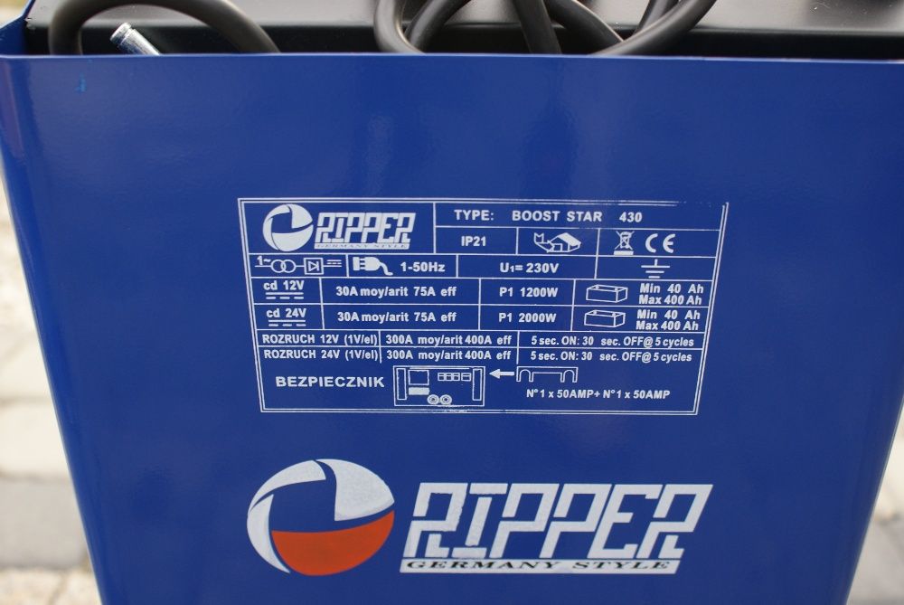 Prostownik Z ROZRUCHEM CLASS 430A LCD Ripper