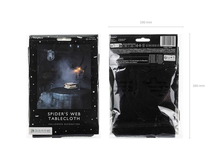Obrus "pajęczyna" 124cm