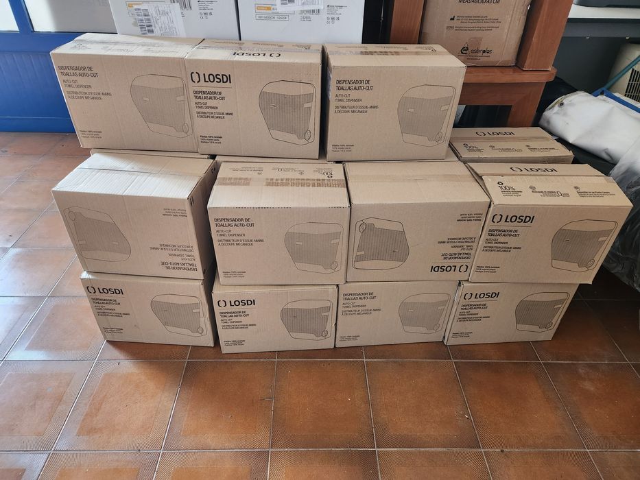 Lote de 10 Dispensadores de Papel das Mãos Preto NOVO