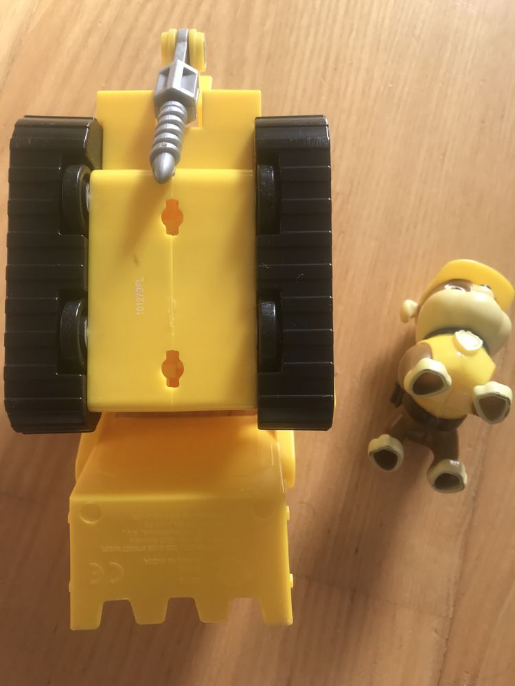 Pojazd buldożer koparka i figurka Rubble Psi patrol Spin Master Nowa
