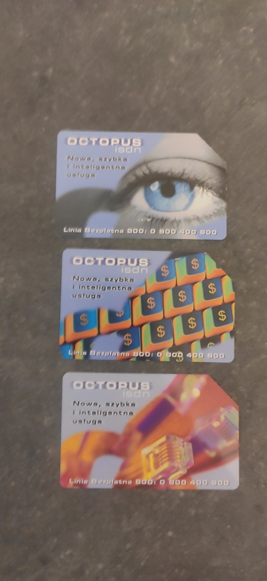 Karty telefoniczne - seria "Octopus"