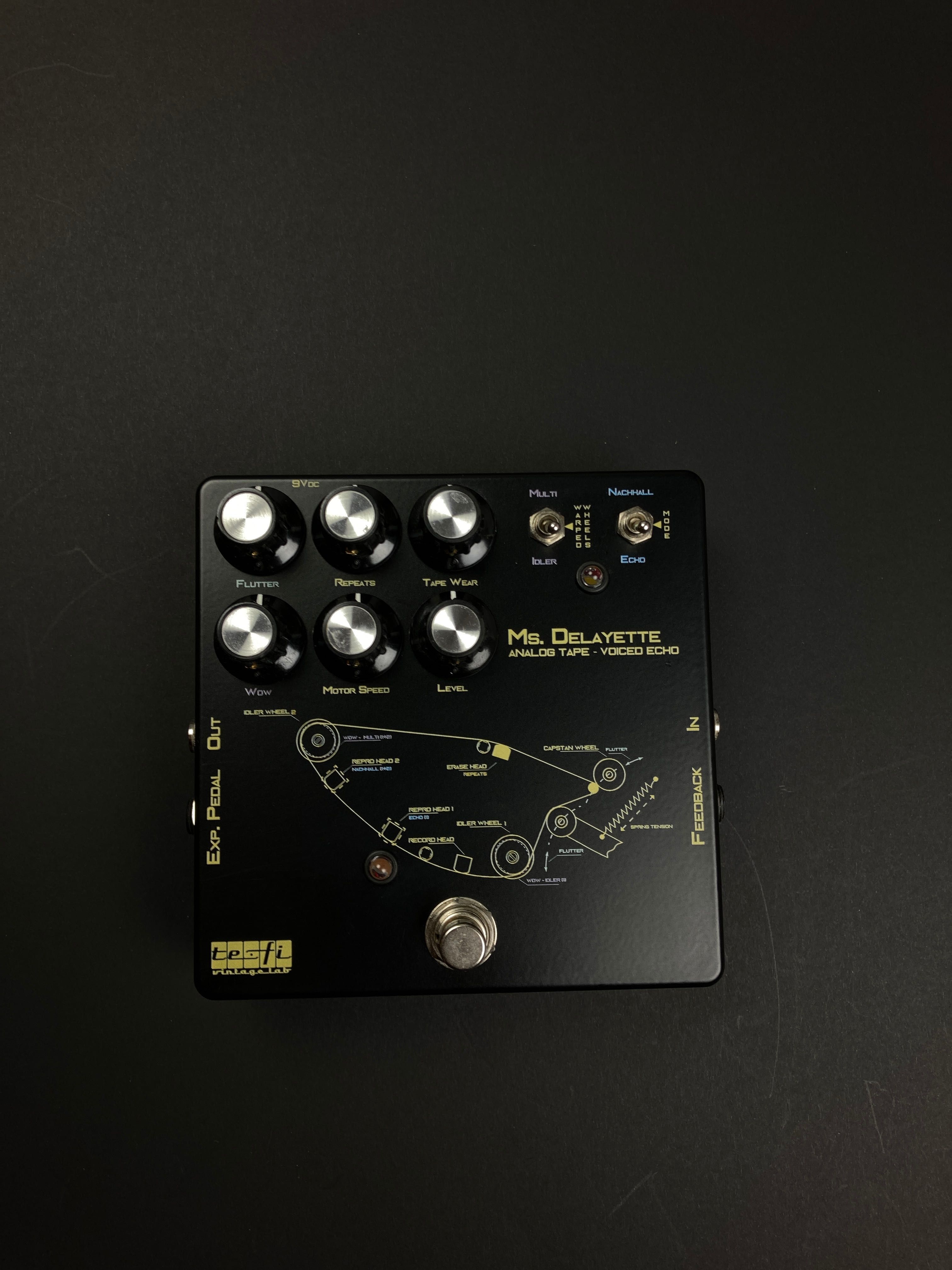 Ms. DELAYETTE Analog tape Echo Reverb Black efekt gitarowy delay IGŁA!
