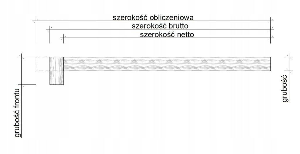 nakładki dąb rustic na stopnie 900x320x20/40