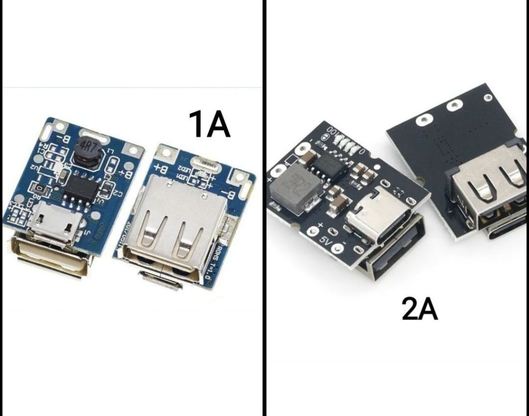 Модуль  павербанка 1А/2А з индикатором