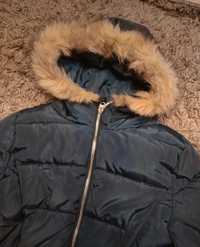 Zimowy płaszczyk pikowany 152 kurtka kurteczka ciepły