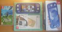 Nintendo Switch Lite Blue + 128 gb + 32 гри + Захисна плівка