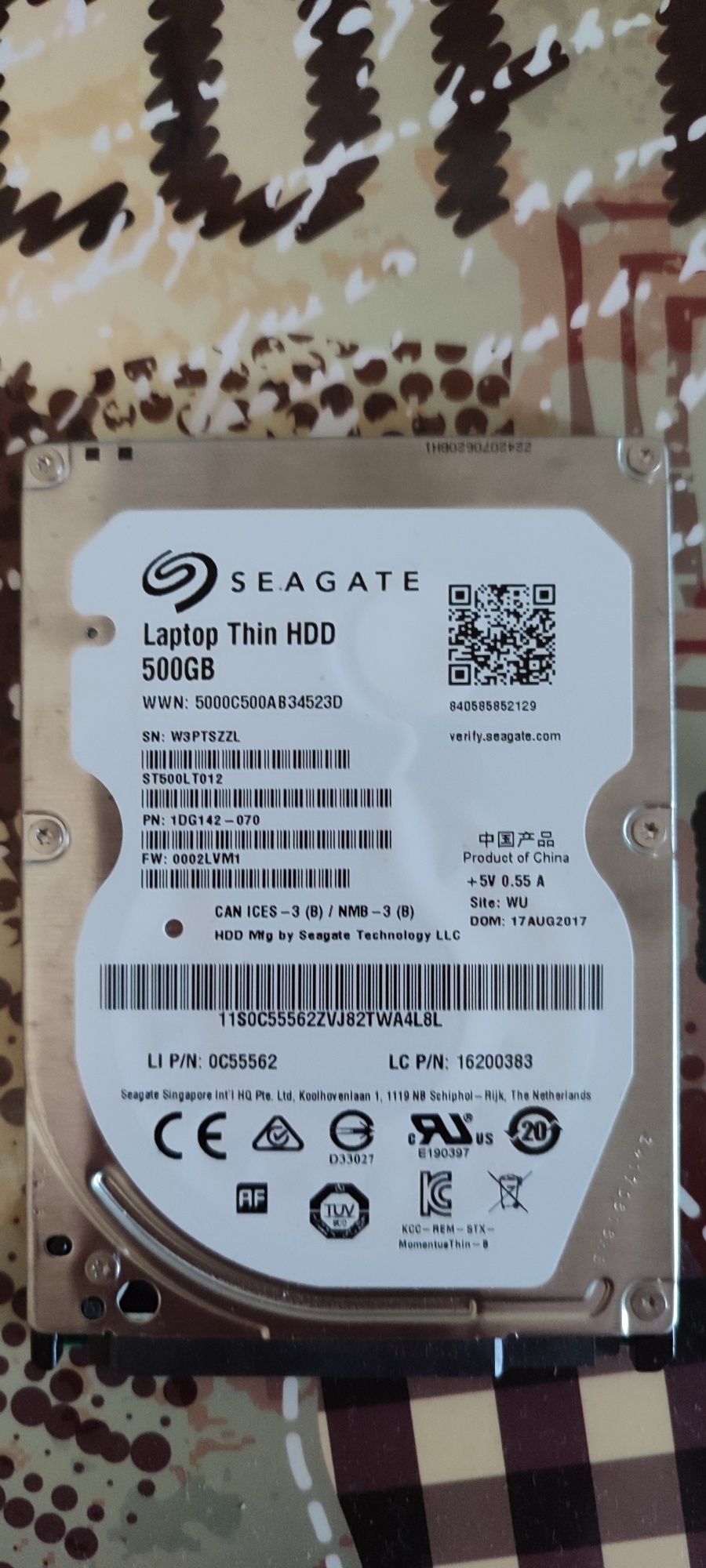 Продам жёсткий диски HDD на 500GB