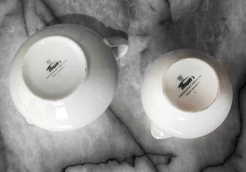 Фарфоровый набор чешской посуды Karlovarsky Porcelan "THUN"