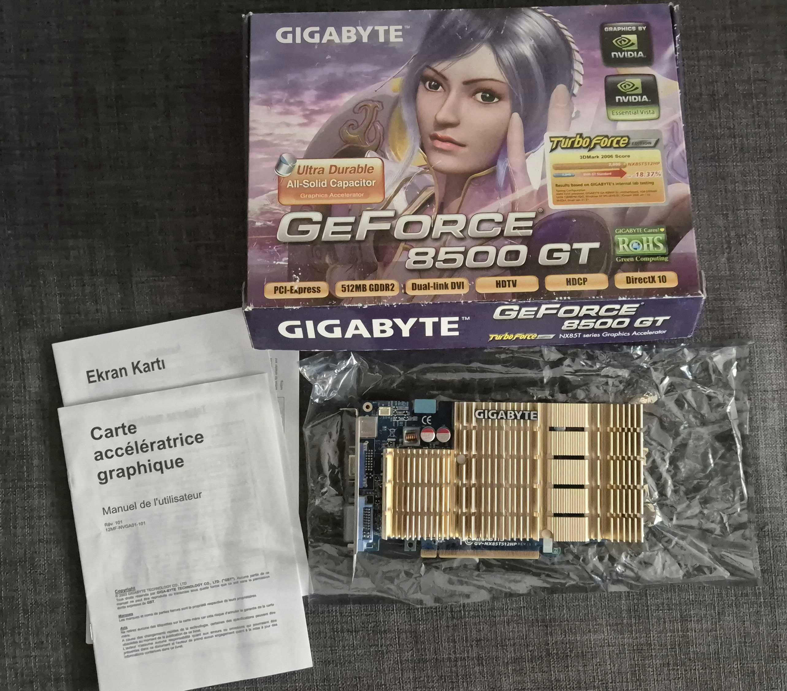 Karta graficzna Gigabyte nvidia Geforce 8500 gt 512mb box