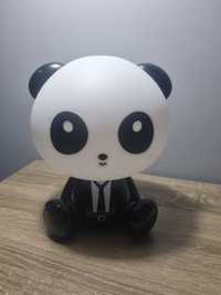 Lampka panda biało czarna