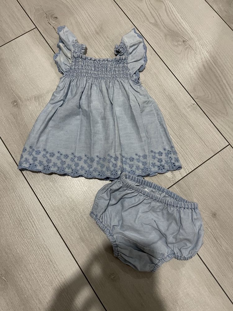 Платье и блумеры ZARA 62,68 размер комплект