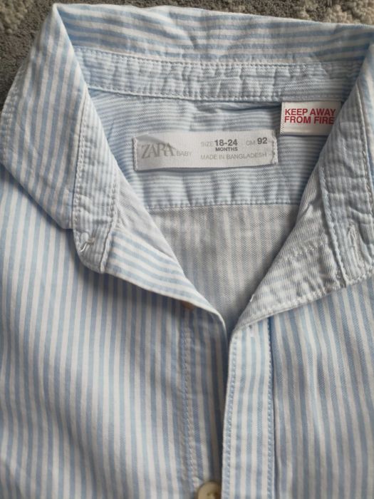 Koszula elegancka ZARA dla chłopca 92