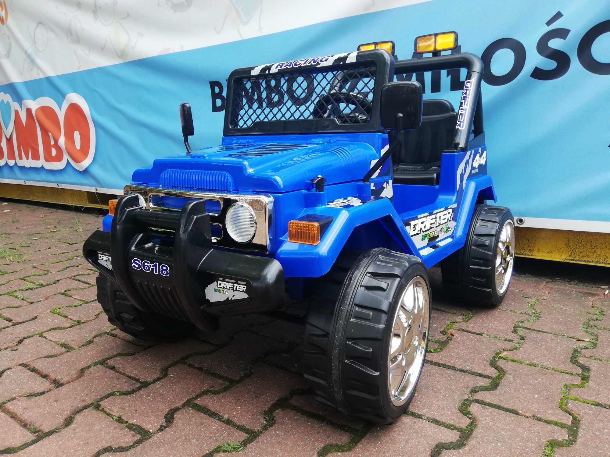 NOWY Jeep 2-osobowy do 35kg Terenowe Auto na akumulator 12V +PILOT