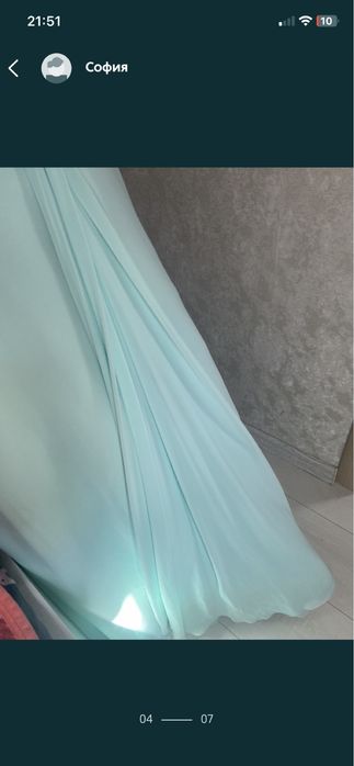 Вечірня сукня М Вечернее выпускное платье мятное